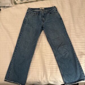 Abercrombie & Fitch Blue low rise baggy Jeans
